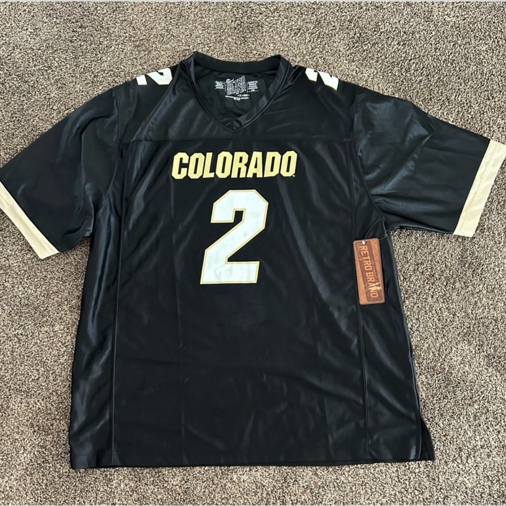 Shedeur Sanders Colorado Buffaloes Retro Brand NCAA Jersey Size Large